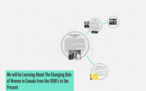 The Changing Role of Women in Canada from the 1950's to the by Jennifer ...