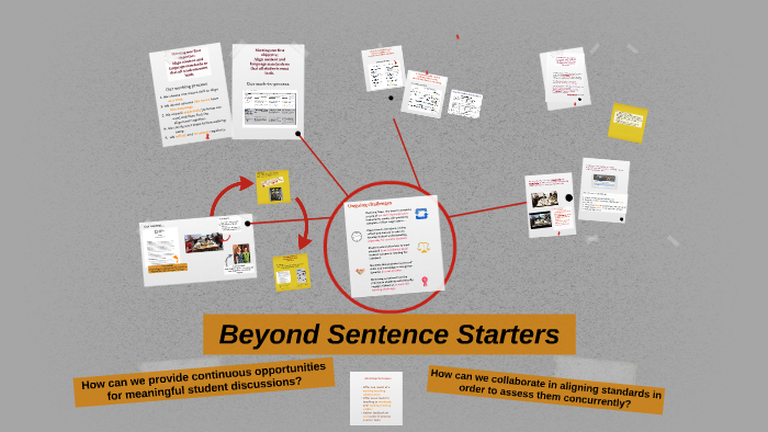 Beyond Sentence Starters by on Prezi