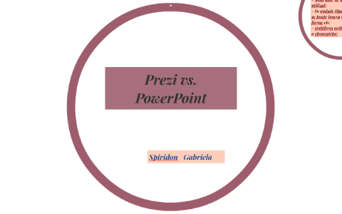 Prezi vs. Power Point by Gabriela Spiridon on Prezi