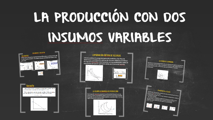 LA PRODUCCIÓN CON DOS INSUMOS VARIABLES by Paola Galindo on Prezi