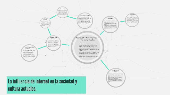 La influencia de internet en la sociedad y cultura actuales. by Eduardo