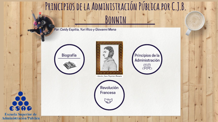 Principios de la Administración Pública según Bonnin by Ceidy Espitia
