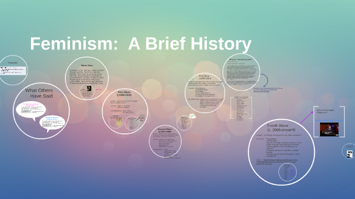 Feminism A Brief History By Danielle F