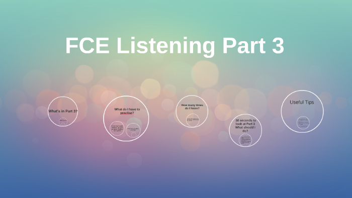 FCE Listening Part 3 by Alena Ivashkina on Prezi