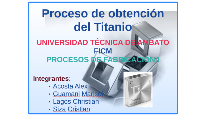 Proceso De Obtención Del Titanio By Christian David On Prezi 9328