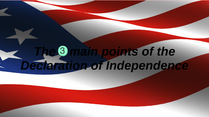 what are the 5 main points of the declaration of independence