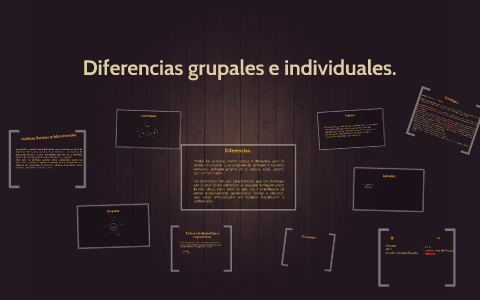 Diferencias Grupales E Individuales. By Mitzi Bordones Zepeda On Prezi