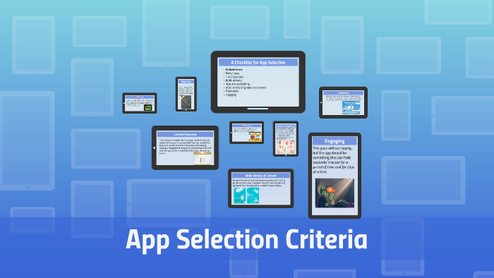 A Checklist for App Selection by Jessica Reisfelt on Prezi