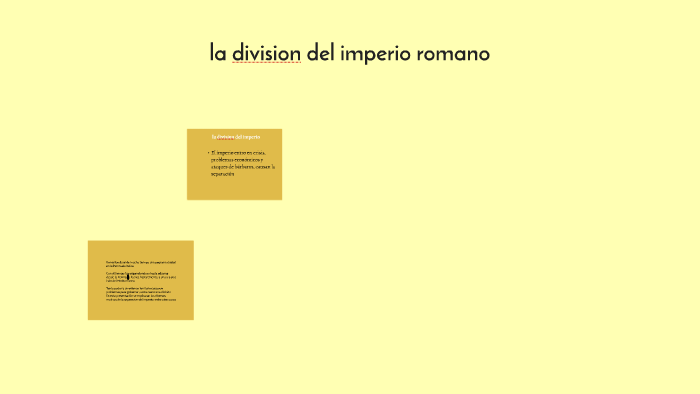 la division del imperio romano by alo perez on Prezi