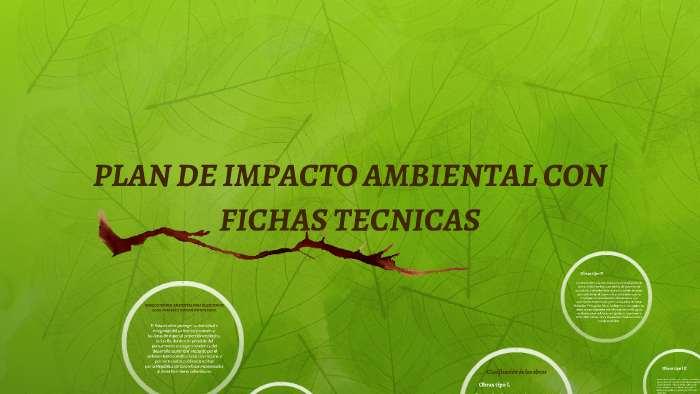 Plan De Impacto Ambiental Con Fichas Tecnicas By Alejandra Cardona 6680