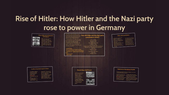 Rise of Hitler: How Hitler and the Nazi party rose to power by Danielle ...