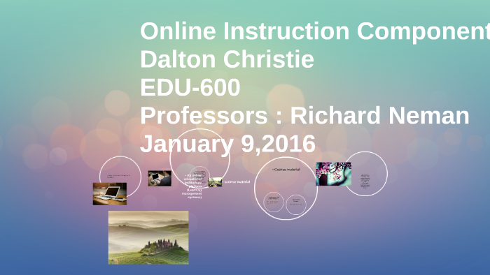 Online Instruction Components by Dalton Christie on Prezi