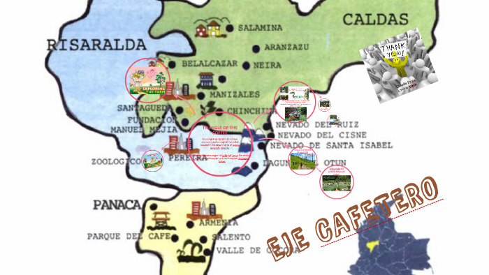 Eje Cafetero Colombia Map Eje Cafetero By Lorena Arana