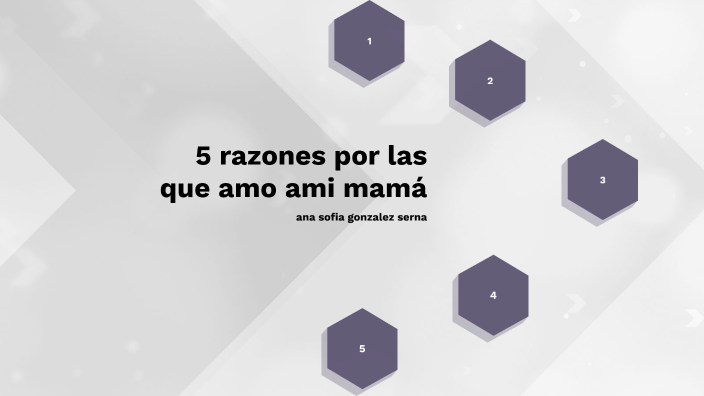5 razones por las que amo a mi mama by ana sofia González on Prezi