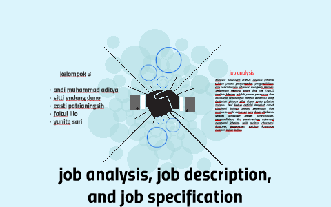 Job Analysis, Job Description, And Job Specification By Nadia R On Prezi