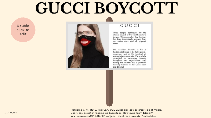 segment stavelse dommer Gucci Boycott by Rachel Russaw