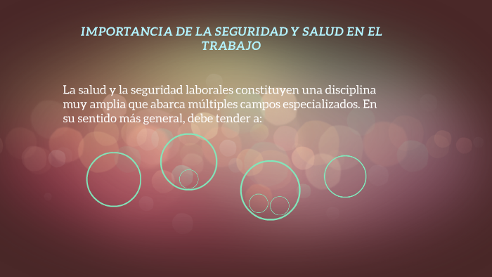 IMPORTANCIA DEL LA SEGURIDAD Y SALUD EN EL TRABAJO by Gina Aza on Prezi