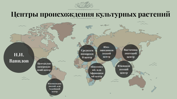 Значение центров происхождения культурных растений