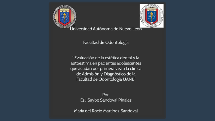 Evaluación de la estética dental y la autoestima en paciente by Saybe ...