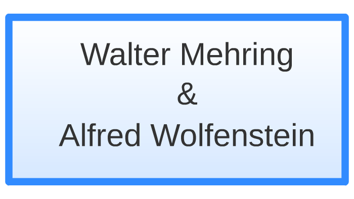 Städter Von Alfred Wolfenstein Alfred Wolfenstein by pedr pas on Prezi