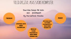 Folio Digital Asas Sains Komputer By Aliudin Mahdar