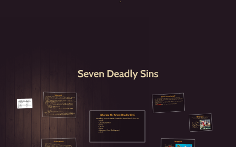 seven deadly sins presentation