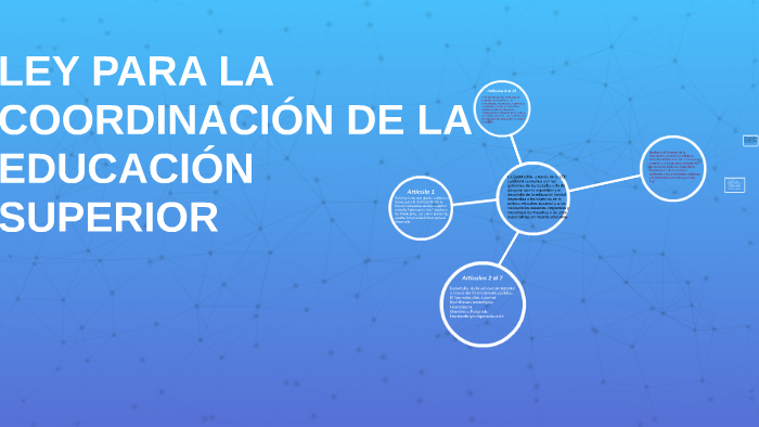 LEY PARA LA COORDINACIÓN DE LA EDUCACIÓN SUPERIOR by Betbi Gonzalez on