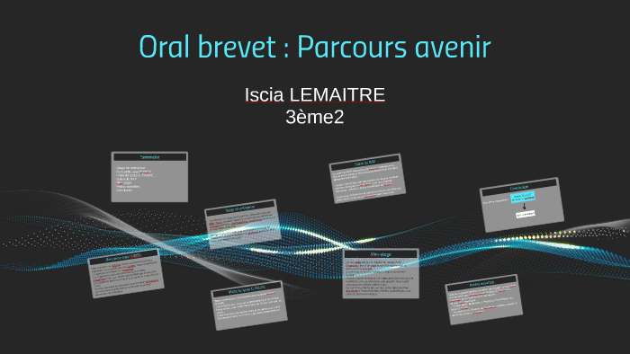 Oral brevet  Parcour avenir by Iscia LEM