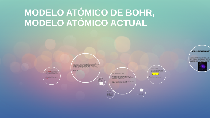 MODELO ATÓMICO DE BOHR, MODELO ATÓMICO ACTUAL by Dayana Fernanda Pardo  Berrio on Prezi Next