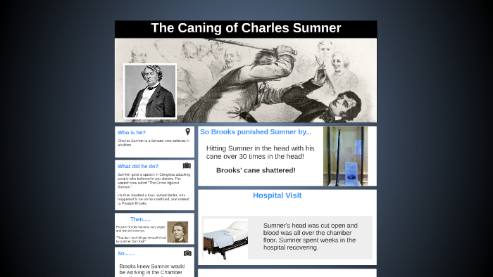The Caning Of Charles Sumner By Chelsey Shreeve