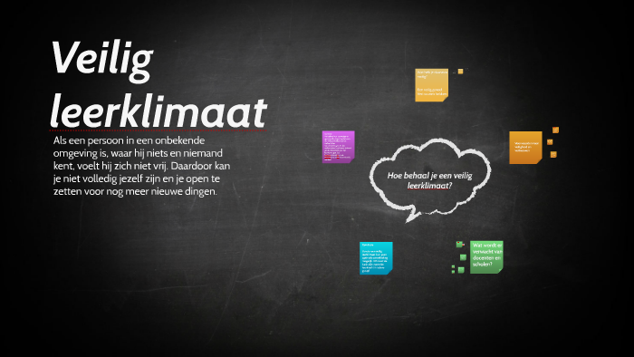 Veilig leerklimaat by melissa van Kampen on Prezi