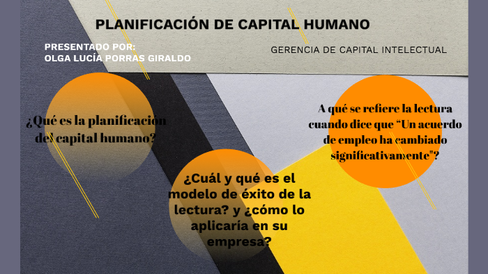 PLANIFICACIÓN DE CAPITAL HUMANO by Olga Lucía Porras Giraldo on Prezi