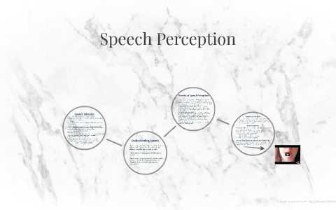 speech perception essay