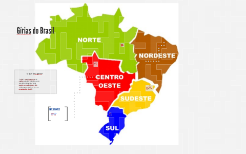 Mapa das gírias do Brasil : r/brasil