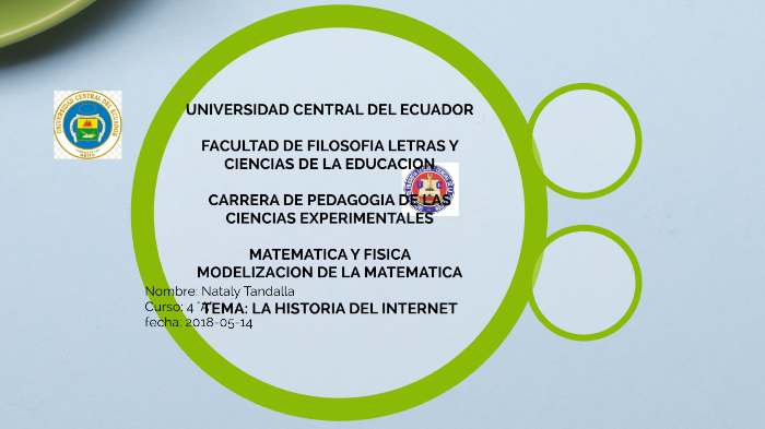 LA HISTORIA DEL INTERNET by Naty Tandalla on Prezi