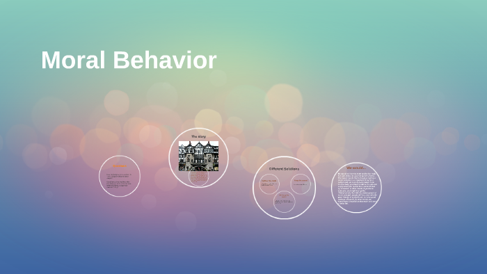 Moral Behavior By Lucas Bao