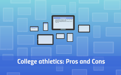 Paying College Athletes: Pros And Cons By Conner Johnson On Prezi