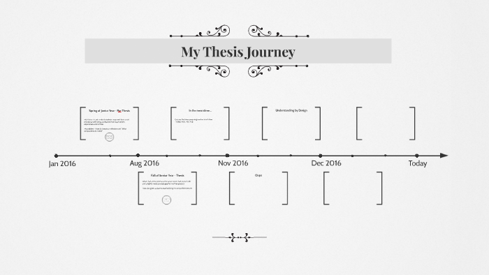 my thesis journey