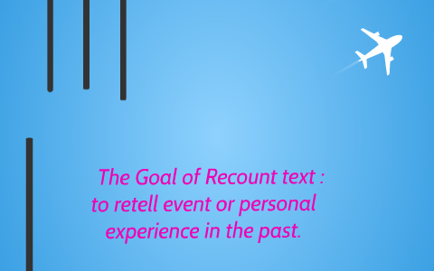 The Goal Of Recount Text To Retell Event Or Personal Exp By Zulfa Luthfi