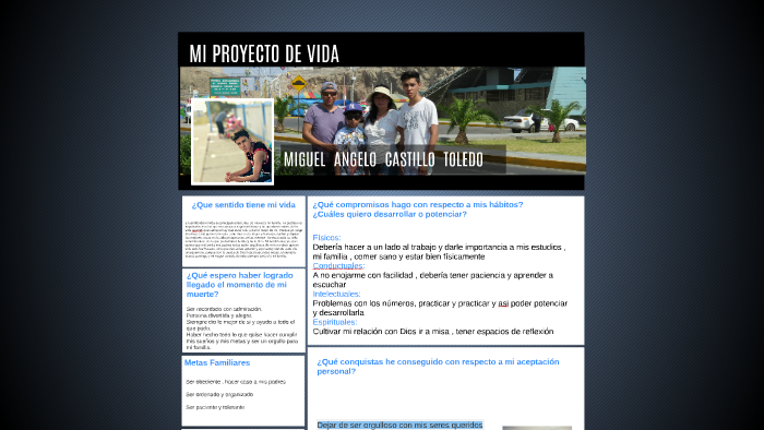 MI PROYECTO DE VIDA by Miguel Castillo on Prezi