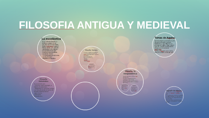 FILOSOFIA ANTIGUA Y MEDIEVAL by emilia ballesteros on Prezi