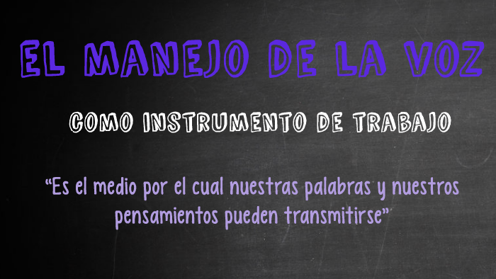 el manejo de la voz by Ana Clara Rohr on Prezi