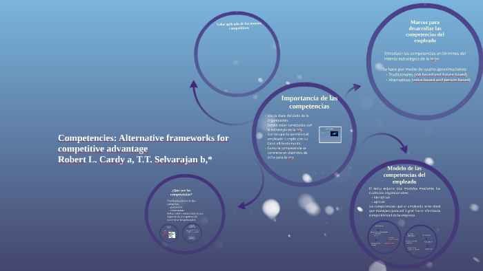 Competencies: Alternative frameworks for by juan cuesta on Prezi