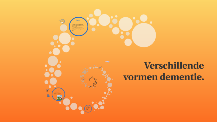 Verschillende Vormen Dementie. By Melissa Gels On Prezi