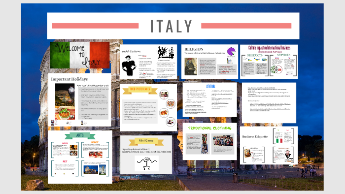 Italy: Culture & IB by Sharon on Prezi Next