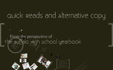 Yearbook Quick Reads And Alternative Copy Updated 11 By Ryan Mccallum