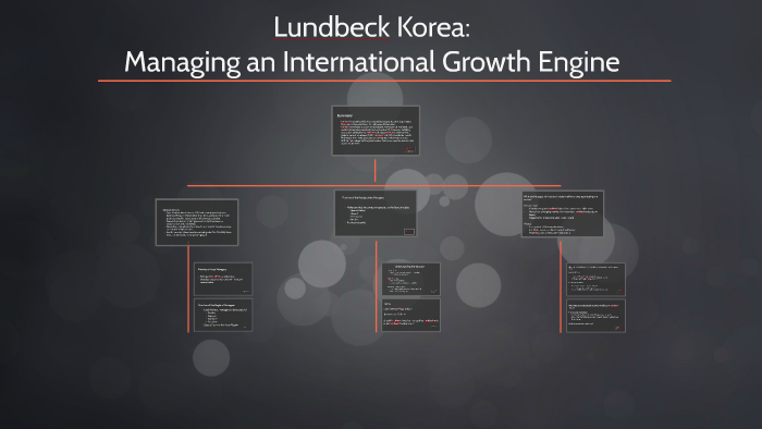 lundbeck korea case study solution