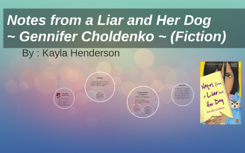 Notes from a liar and her dog book report 03 picture