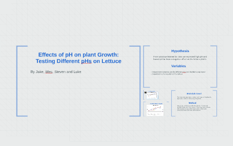 ph effect on plant growth experiment