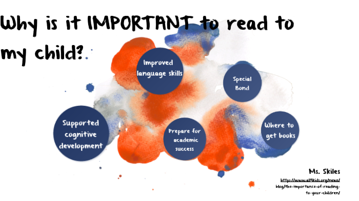 Importance of Reading to Your Child by Brittany Skiles